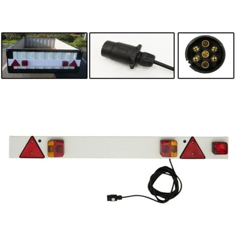 Leisure MART LED Trailer Lighting Board 4ft With 6 Meters Of 7 Core Cable And Fog Lamp Part No. LMX1844