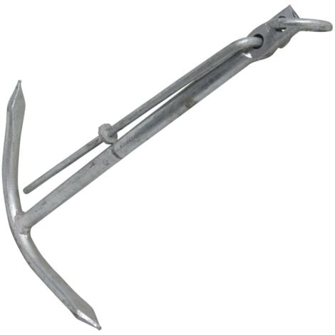 Galvanised Fishermans Palm Anchor 3KG (HDG Boat Two Prong Yacht Tender)