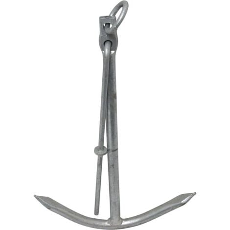Galvanised Fishermans Palm Anchor 3KG (HDG Boat Two Prong Yacht Tender)