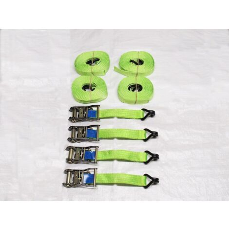 4 In. X 27 Ft. Ratcheting Cargo Strap With Flat Hook - Foto 7