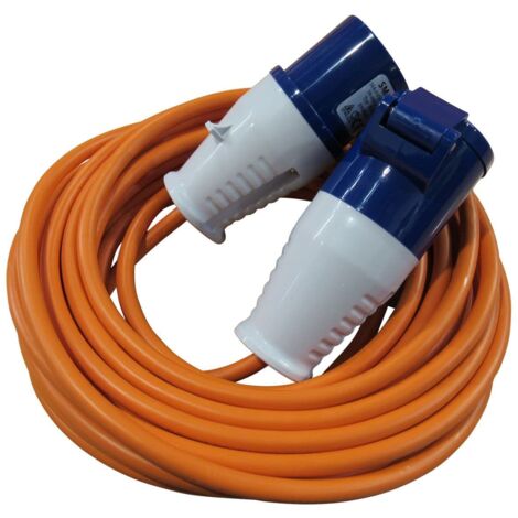25m x 2.5mm Heavy Duty High Vis Hook Up Camping Cable