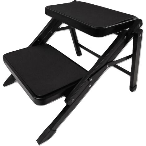 Folding Heavy Duty Double Anti Slip Caravan Step - Lightweight Motorhome Camper Van Sturdy Tread