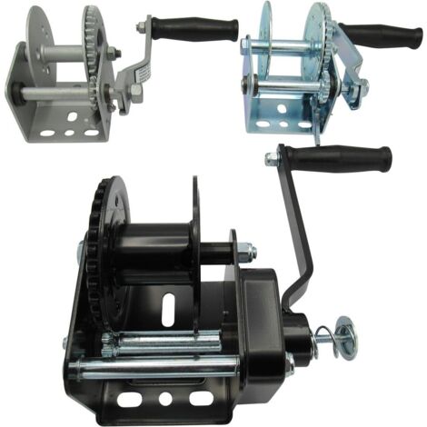 Manual Hand Winch 3700LB Zinc Plated (1684KG ATV Car Boat Trailer Puller)