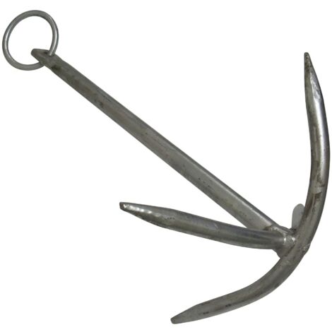 Galvanised Fixed Grapnel Anchor 9KG (HDG Four Prong River Fishing Boat Secure) (1/5)