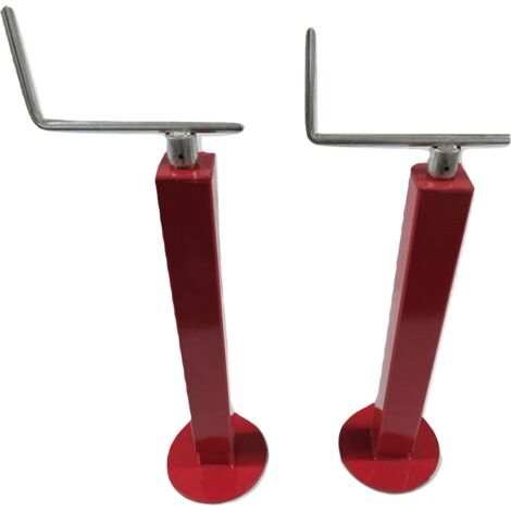 X2 1000KG Universal Top Winder Telescopic Jack Prop Stand 60MM - Trailer Levelling Agricultural