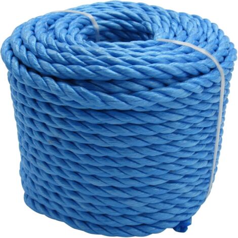 20MM x 220M Blue 3 Strand Polypropylene Rope Coil - Shipping Camping Fender Yacht (1/5)