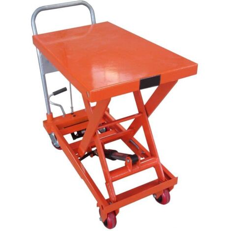 Hydraulic Scissor Lift Table 500KG (Mobile Platform Cart Trolley Lifting Heavy Duty Workshop)