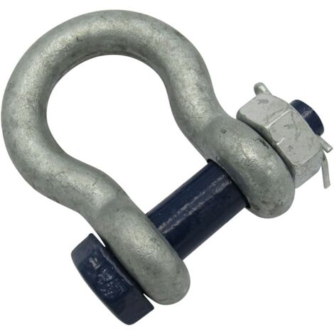 Safety Pin Bow Shackle 150 Ton (Lifting Galvanised Large 150000KG)
