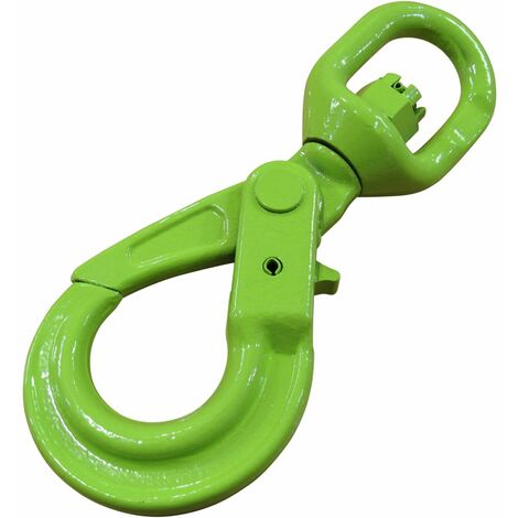 Swivel Hook with Latch 13mm WLL 5.3ton, Grade 80 Chain Lifting