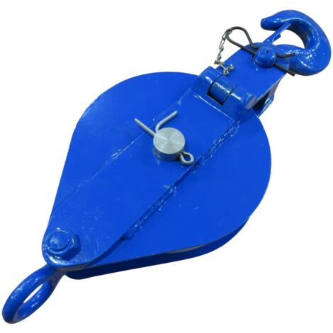 1 Ton 150MM London Pattern Snatch Block With Safety Hook & Nylon Sheave - 24MM Soft Rope Tested (1/5)
