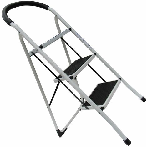 3 Step Ladder Stool Folding 150KG (Kitchen Platform Small Steel Safety Foldable)