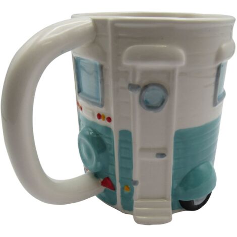Novelty Caravan Shaped Mug (Ceramic Coffee Cup Collectable Tea Large Unusual Unique Gift Vintage)