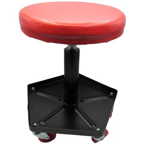 Adjustable Mechanic Stool (Garage Workshop Creeper Wheel Rolling Workbench Seat)