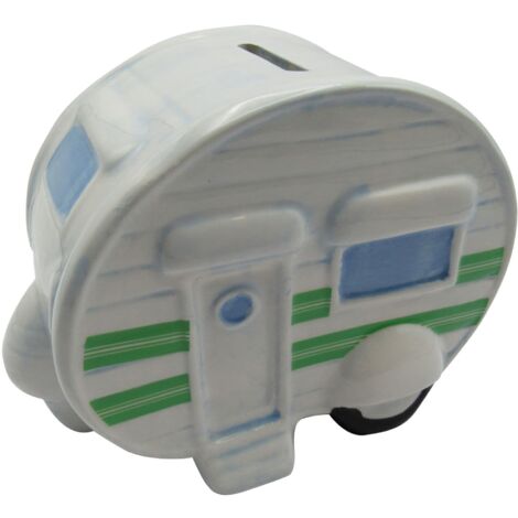 Caravan Money Box Collectable (Ceramic Novelty Piggy Bank Unusual Unique Gift Vintage) (1/5)
