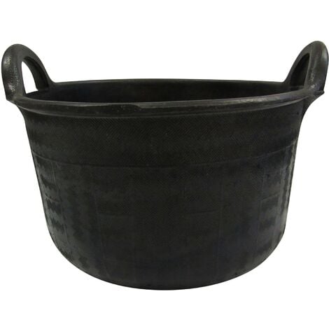 Heavy Duty Rubber Flexi Tub 30L (Builders Mixing Bucket with Handles)