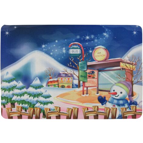 Christmas Indoor Festive Doormat (Xmas Welcome Front Entry Floor Non Slip Mat) (1/4)