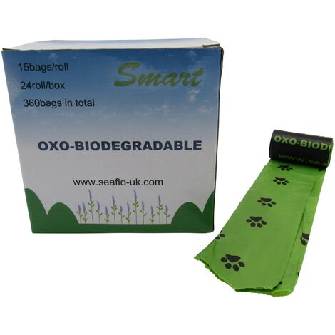 Biodegradable Dog Puppy Poop Bags X360 (Eco Friendly Strong Waste)