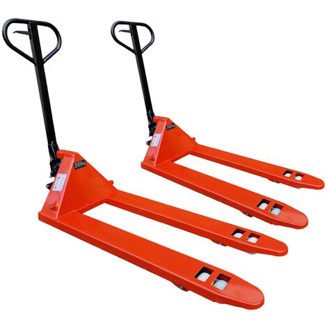 Hand Pump Pallet Truck Jack 2 Ton X2 (Fully Assembled Heavy Duty Euro Manual Trolley 2T 2000KG)