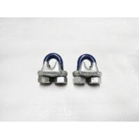 x2, 1 1/8" US FED Spec Wire Rope Grips - 28MM Bulldog Cip U Bolt FF-C-450