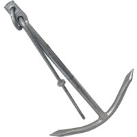 Galvanised Fishermans Palm Anchor 17KG (HDG Boat Two Prong Yacht Tender)