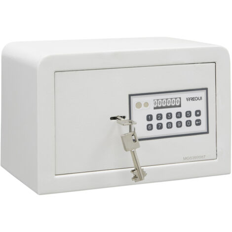 ARREGUI Magna Caja Fuerte con Cerradura de Doble Seguridad, Caja de Seguridad de Apertura con Codigo más Llave, Caja Fuerte Pequeña para Casa, Hogar, Negocios, 20x31x20 cm, 8 L