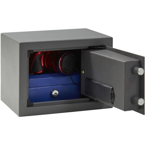 ARREGUI Class T17K Caja Fuerte de Acero con Cerradura de Llave, Caja de  Seguridad para Casa y Hogar, Fácil de Usar y de Instalar, 17 x 23 x 17 cm,  4 L