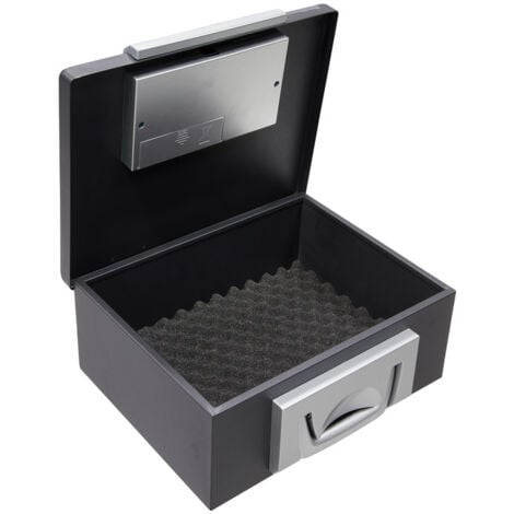 ARREGUI Bric C9547 Caja Caudales Maletín con Apertura Electronicá para Transportar Dinero y Documentos  Caja de Seguridad con asa portatil  Caja fuerte portatil para documentos  Color Negro
