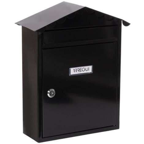 Buzon Exterior 360X300X110Mm Vertical Arregui Acero Negro Visit E5744