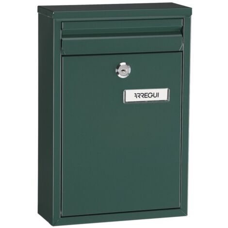Buzon Exterior 320X220X80Mm Vertical Arregui Acero Verde Zaguan E5753