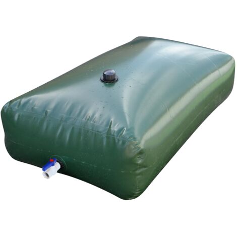 Jardibric – Réserve d'eau souple 500 litres – PVC pliable et réutilisable – Collecteur d'eau de pluie pour arrosage et nettoyage extérieur