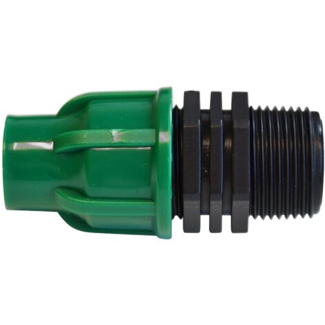 Raccords Conduit Principal Jardibric Branchement Extra Ø16 mm x M 20x27 Connectez Facilement Vos Conduites pour Un Arrosage Efficace