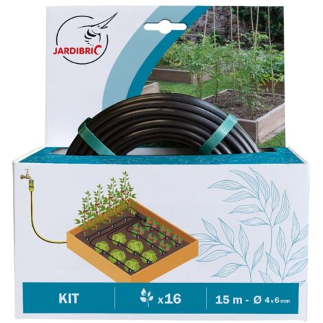 Kit Complet d'arrosage Spécial Carré Potager Goutte à Goutte Jardibric Irrigation Précise et Économique