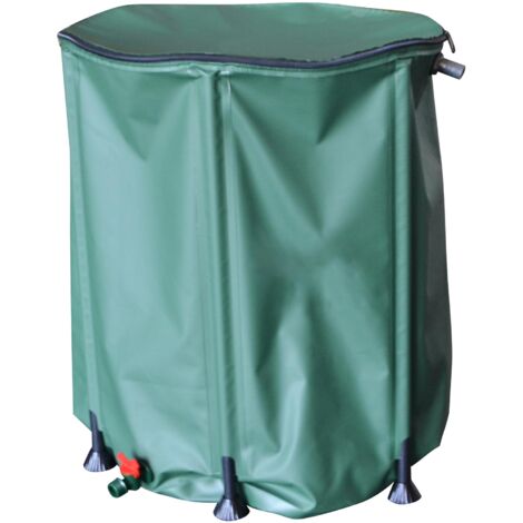 Réserve d'Eau Souple Démontable Jardibric 200L Flexible Récupérateur d'eau de pluie Vessie d'eau Pliable Réutilisable Collecteur d'eau de Pluie Cuve à eau Pliante