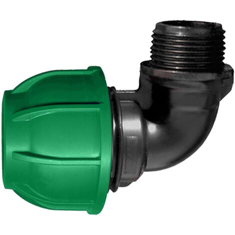 Coude Taraudé Jardibric Raccordements Arrosage Enterré Raccord de Compression PN10 (Ø20 F 15x21)