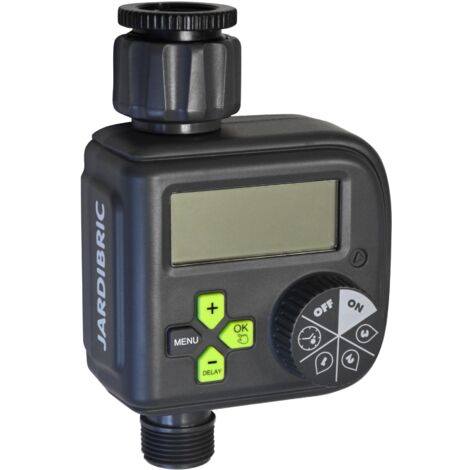 Jardibric – Programmateur arrosage digital 36 départs programmables – Débit 1320 L/h – Plage de pression 0,5 à 8 bars – Fréquence 6h à 7 jours (1/5)