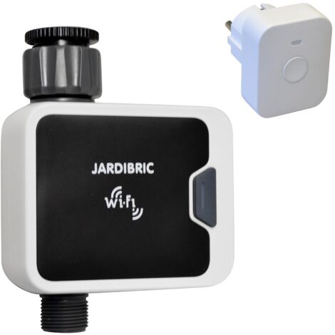 Jardibric – Programmateur arrosage WiFi – Commande vocale Alexa/Google – Plage de pression 0,5 à 8 bars – Débit 2100 L/h – Application Tuya Smart (1/5)