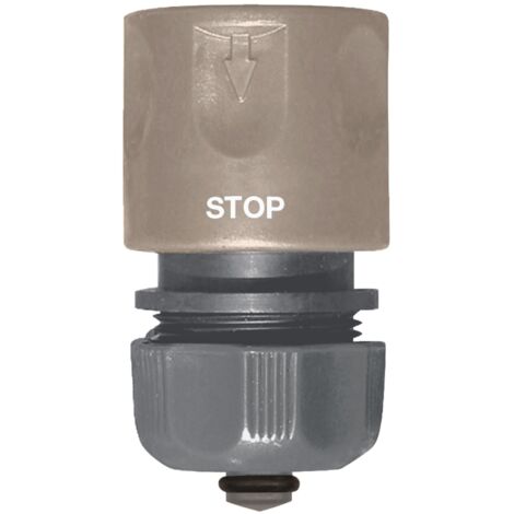 Raccord Rapide 15mm avec Stop Jardibric Connexion Simple et Sécurisée pour Système d'Arrosage (1/2)