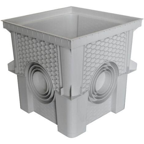 Jardibric – Réhausse collecteur des eaux pluviales 30 x 30 cm – Installation rapide sans couvercle – Matériaux robustes pour conditions extérieures