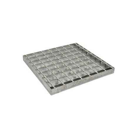 Grille Caillebotis Jardibric 30 x 30 cm – Cadre Acier Galvanisé – Pour Regard Béton Évacuation Pluviale