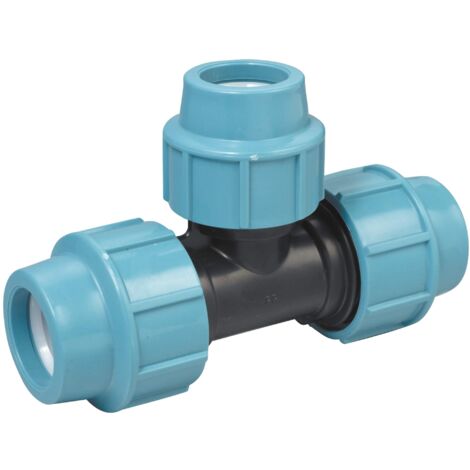 Raccord Compression Jardibric PN16 en Polypropylène Té Réduction Ø32/40/40