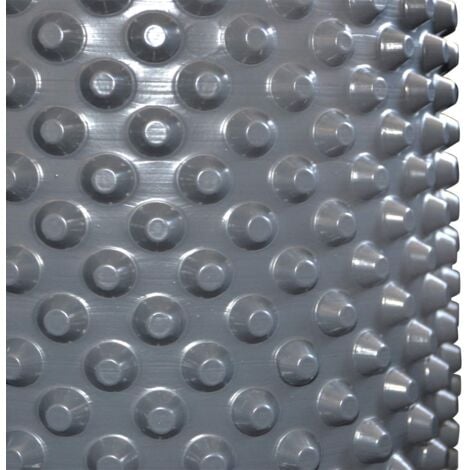 Membrane de Fondation PEHD Jardibric 1x20m – Noir à Alvéoles 400g/m² – Protection Murs Enterrés – 520 Microns