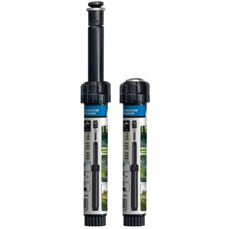 Hunter – Arroseur à turbine avec buse réglable – Portée 6,7 m – Angle 90° à 210° – Hauteur d'émergence 10 cm – 6760156A