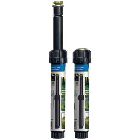 Hunter – Arroseur à turbine avec buse réglable – Portée 2,5 à 4,5 m – Angle de pulvérisation 360° – Débit 144 à 195 l/h – Hauteur d'émergence 10 cm – 6760151M