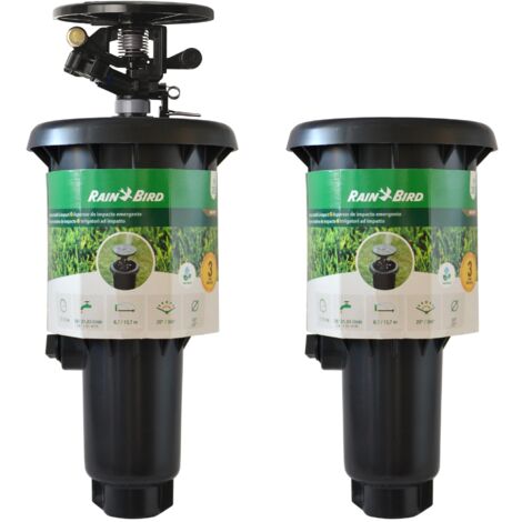 Rain Bird – Arroseur à turbine réglable 20° à 360° – Portée 6,70 à 13,70m – Élévation 10cm – Buse 3,0 pour arrosage efficace (1/5)