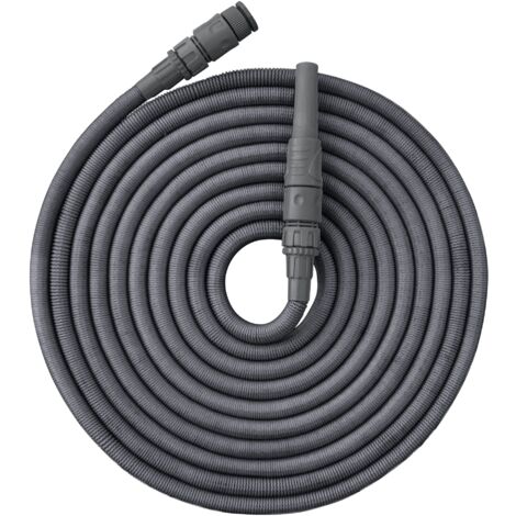 Tuyau d'Arrosage Jardibric Extensible et Rétractable 10 à 30m avec Raccord et Lance d'Arrosage (1/4)