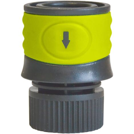 Raccord Rapide d'Arrosage Jardibric Automatique Bi-Matière F 20x27 Vert A3917BM (1/3)