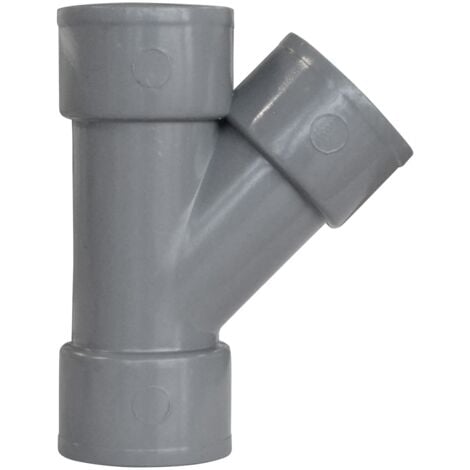 Culotte 45° Jardibric Ø50 F/F – Raccord Incliné Double Femelle – Tuyaux Ø50 PVC Sanitaire