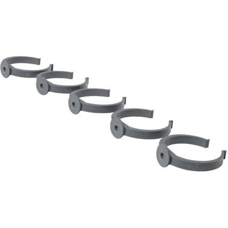 Colliers Lyre Jardibric Sachet de 5 (Ø100) Fixation Durable pour Gouttières et Systèmes de Drainage (1/7)