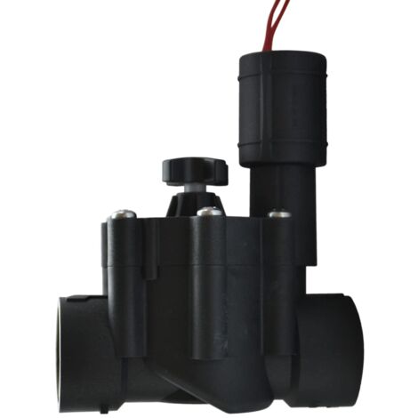 Jardibric – Electrovanne d'arrosage 24V – Ouverture et fermeture manuelle par solénoïde – Filetage femelle 26x34 mm – Pour systèmes d'irrigation - EV1210