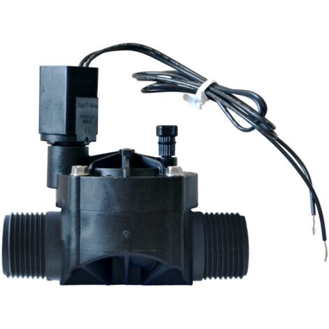 Electrovanne 9 Volts Rain Bird 100-HV-9V Filetage FF 26x 34 mm avec Vis de purge Ouverture et Fermeture Manuelle par Solénoide